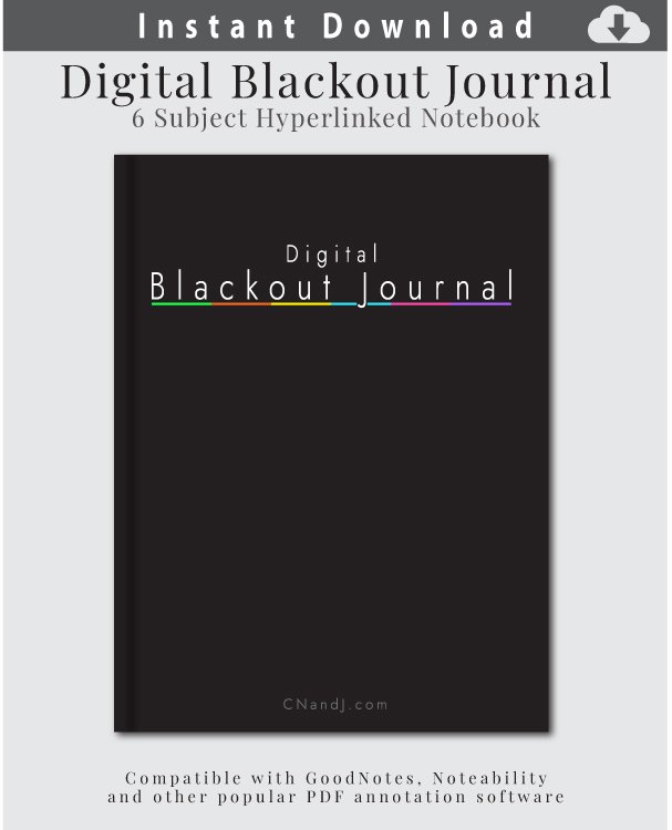 The link to download a digital black paper journal