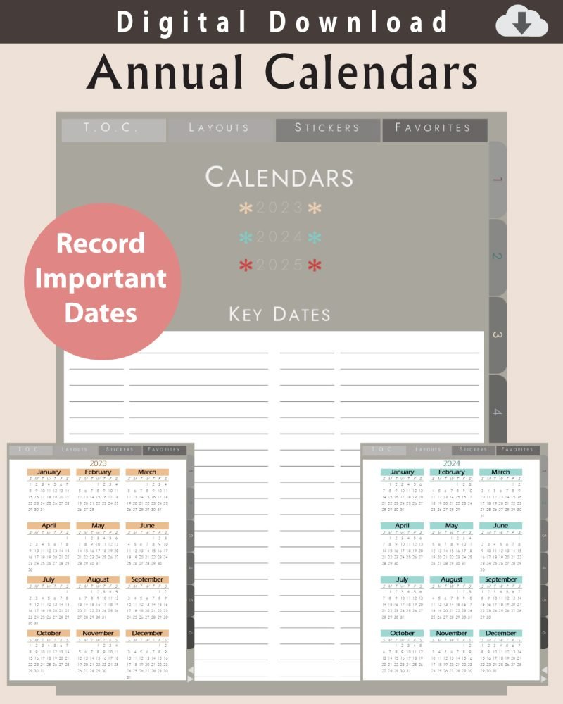 Digital-Journal-Calendars