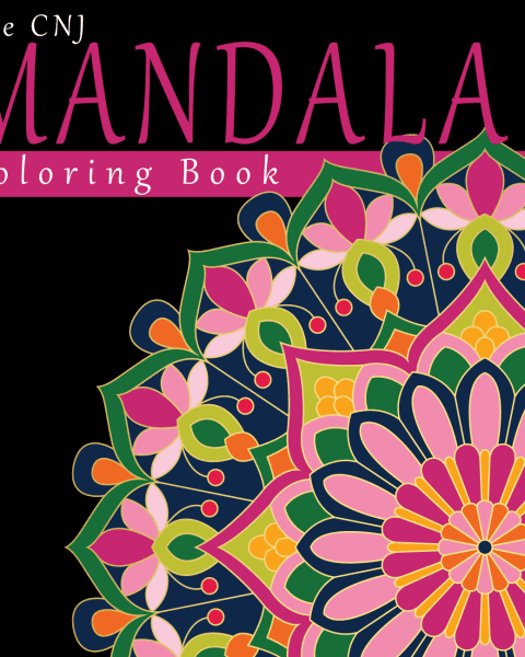 Relaxing Mandalas Adult Coloring Book: Volume 04, Spiral bound paperback,  stress relieving patterns for all