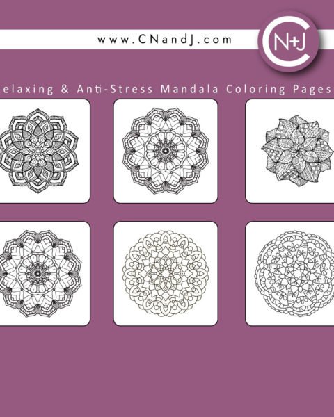 The Mandala Adult Coloring Book Back Cover