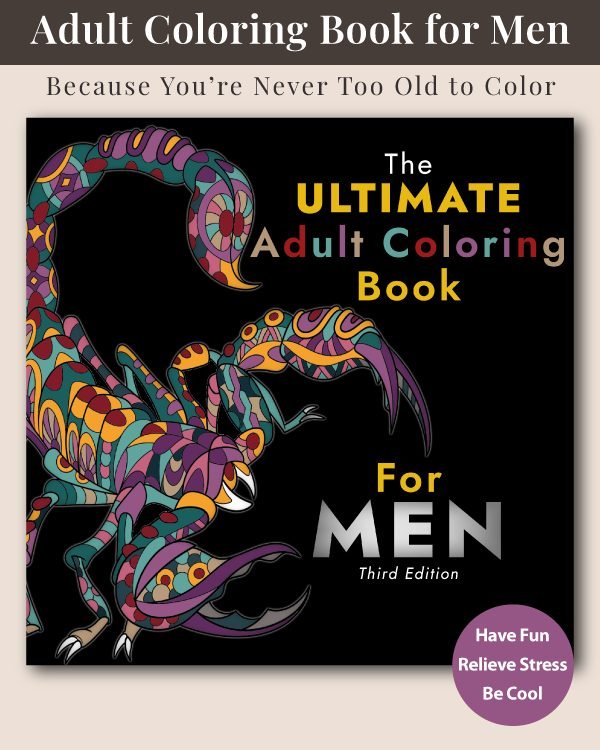 Ultimate Adult Coloring Book for Men Cover